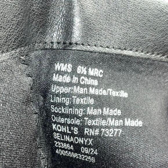 SO® Selina Women’s Onyx Block Heel Boots – Size 6.5 - Picture 5 of 5